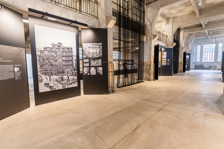 View of the Architecture in Greece exhibition at the former Public Tobacco Factory