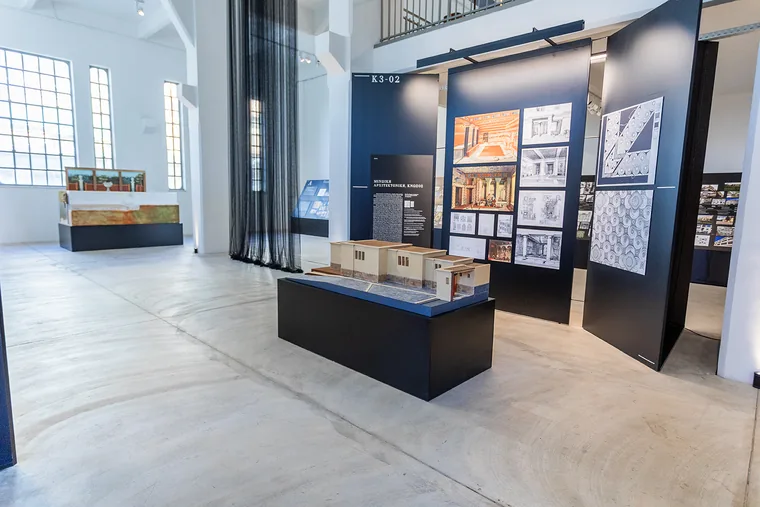 View of the Architecture in Greece exhibition at the former Public Tobacco Factory