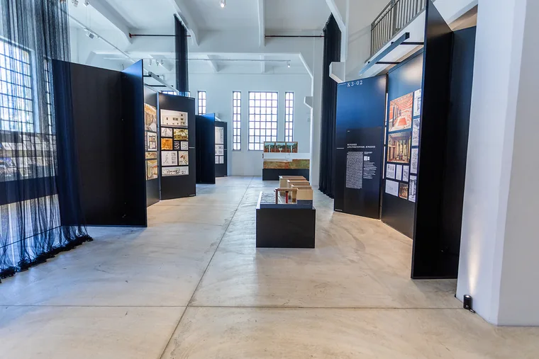 View of the Architecture in Greece exhibition at the former Public Tobacco Factory