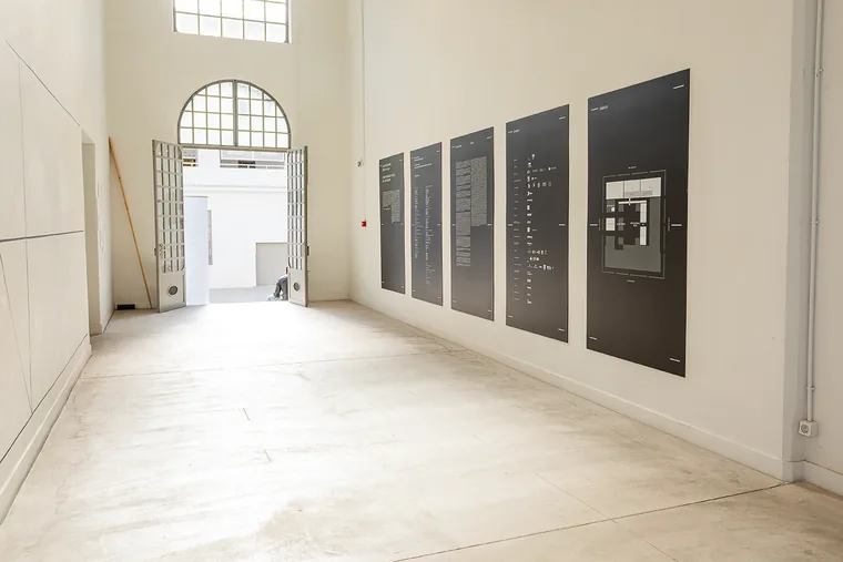 View of the Architecture in Greece exhibition at the former Public Tobacco Factory